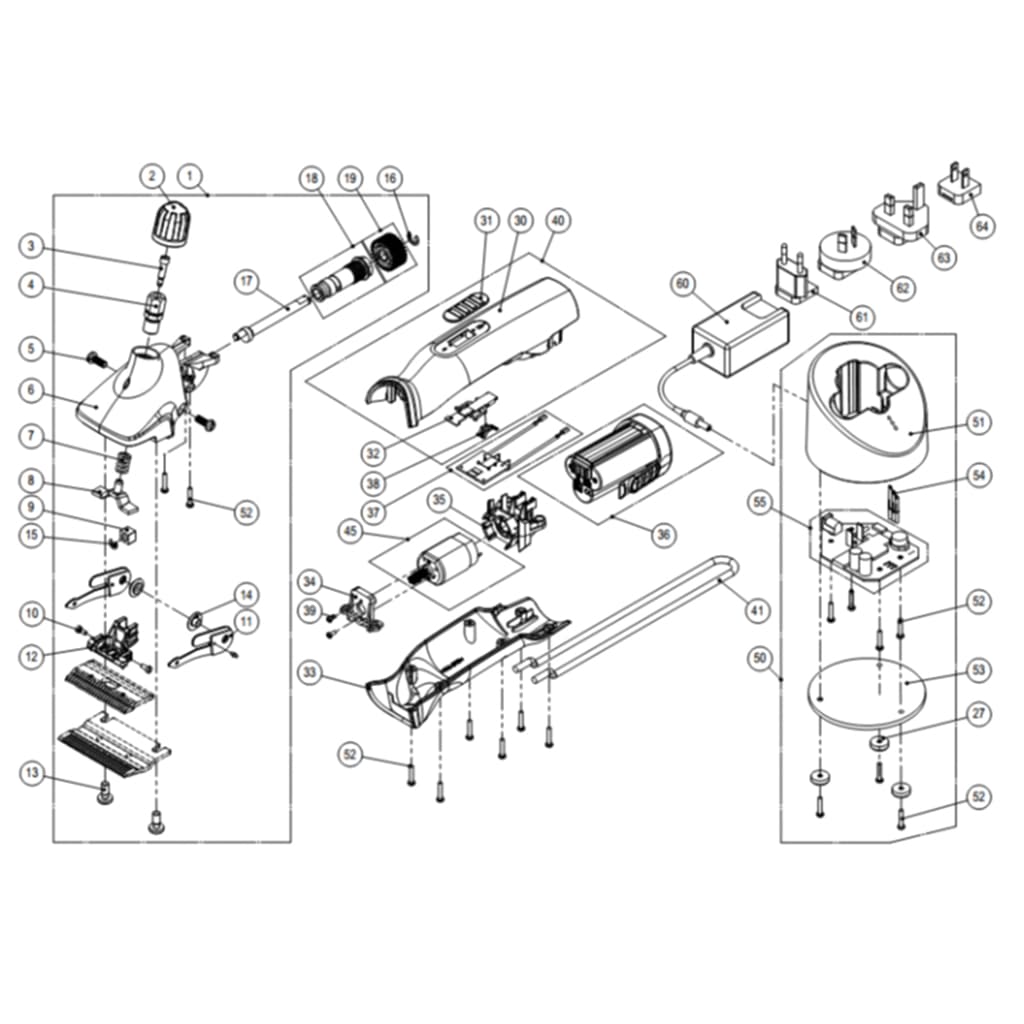 Spare part image Support moteur arrière pour Heiniger Xplorer